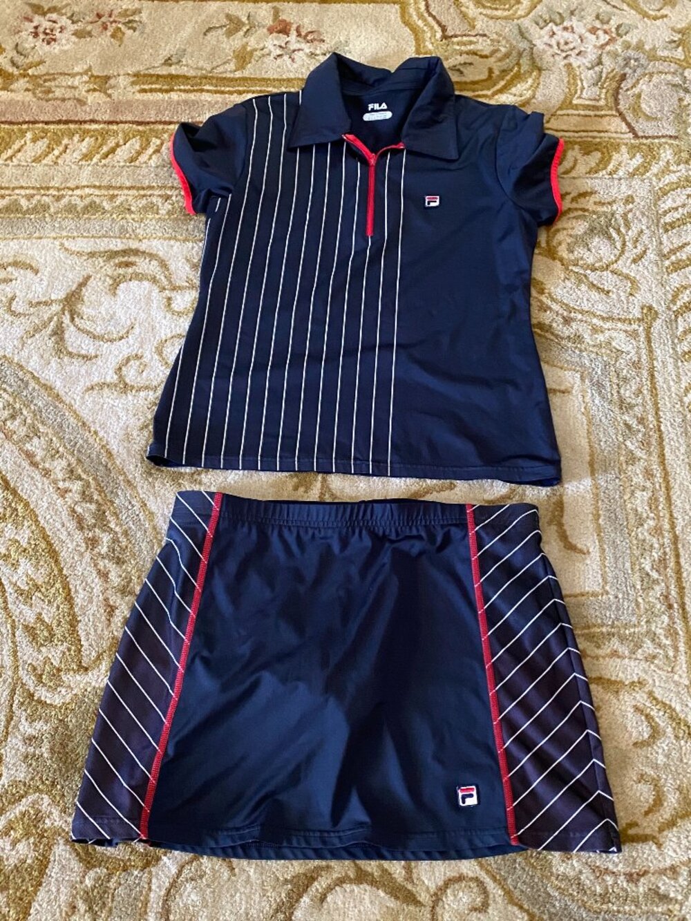 Vintage Fila tennis top and skirt